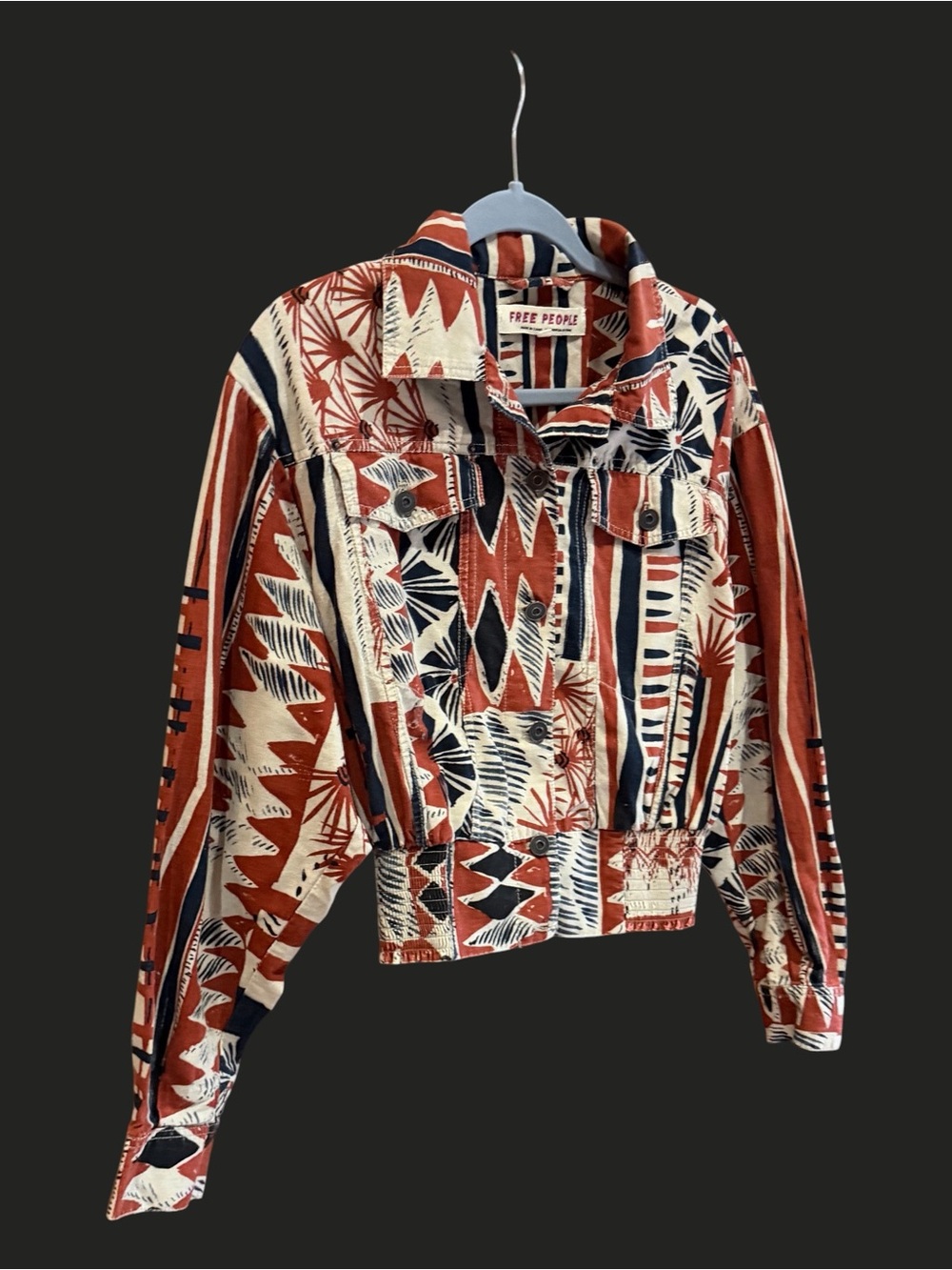 FREE PEOPLE Golden Nile‎ Jacket Shirt Aztec S - Picture 4 of 10